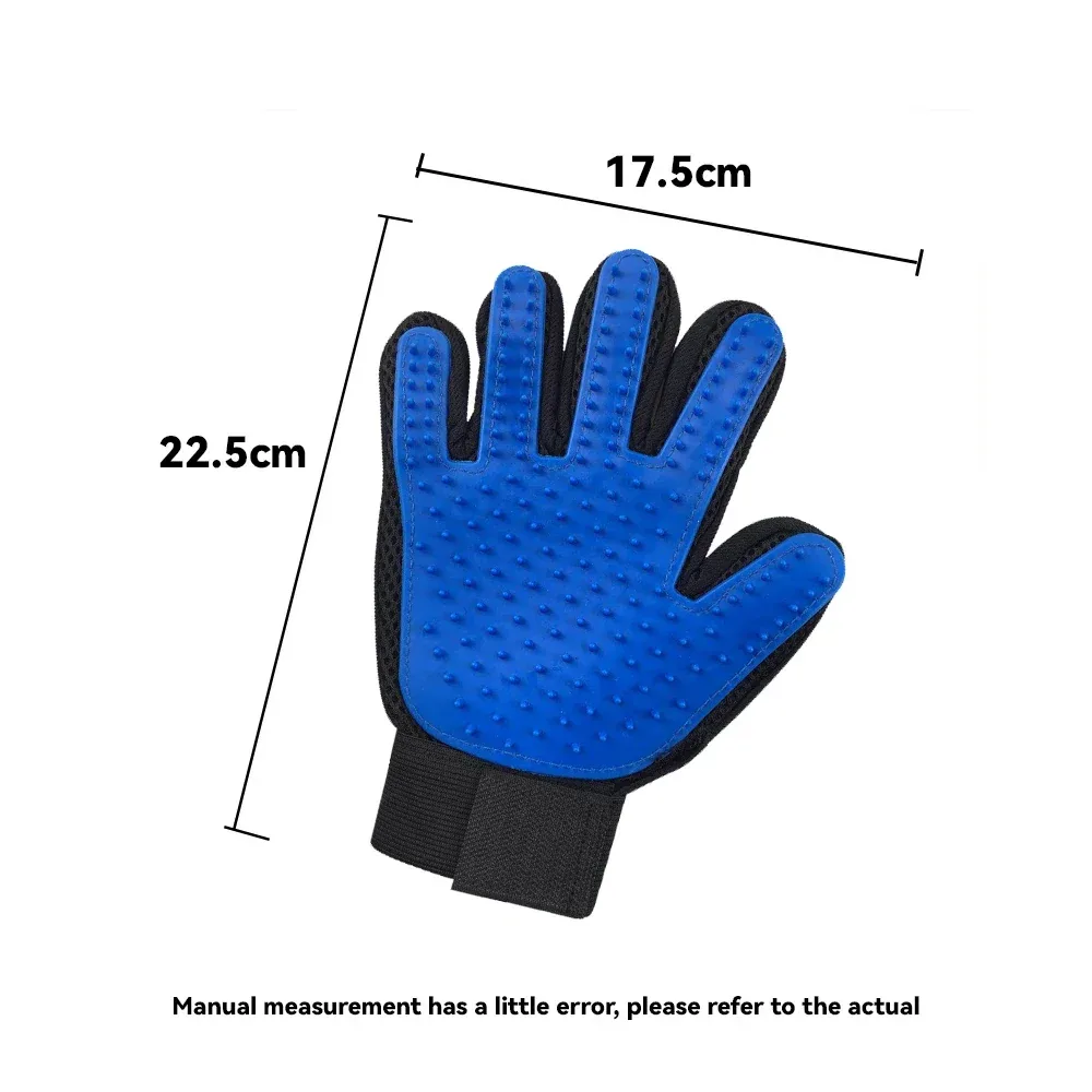 Pflegehandschuh aus Silikon mit Noppen an Handfläche und Fingern – Bild 4